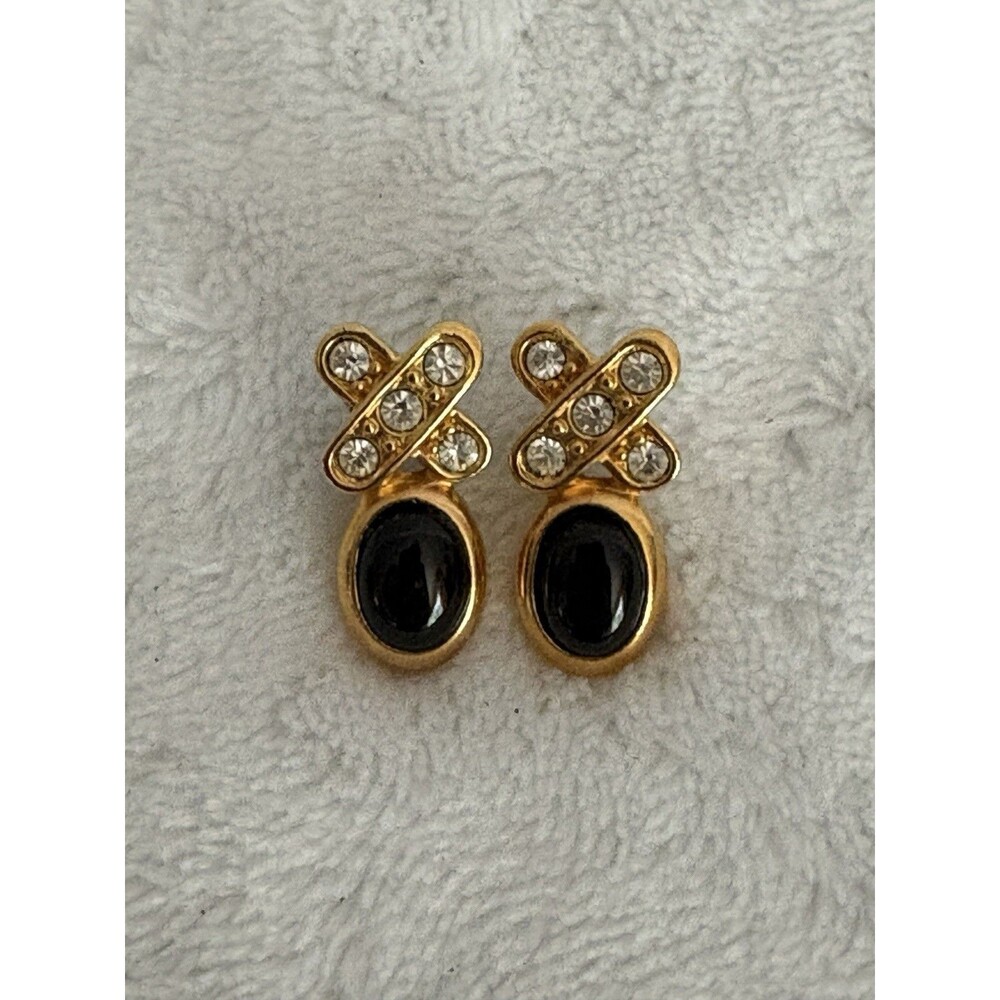 Vintage Women’s 1995 AVON "Genuine Onyx Kiss" Earring Studs